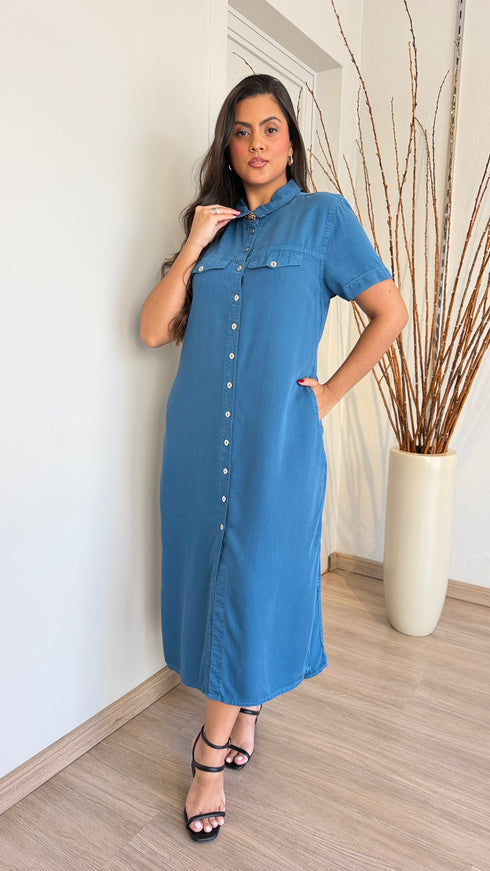 Vestido Chamisiê Liocel